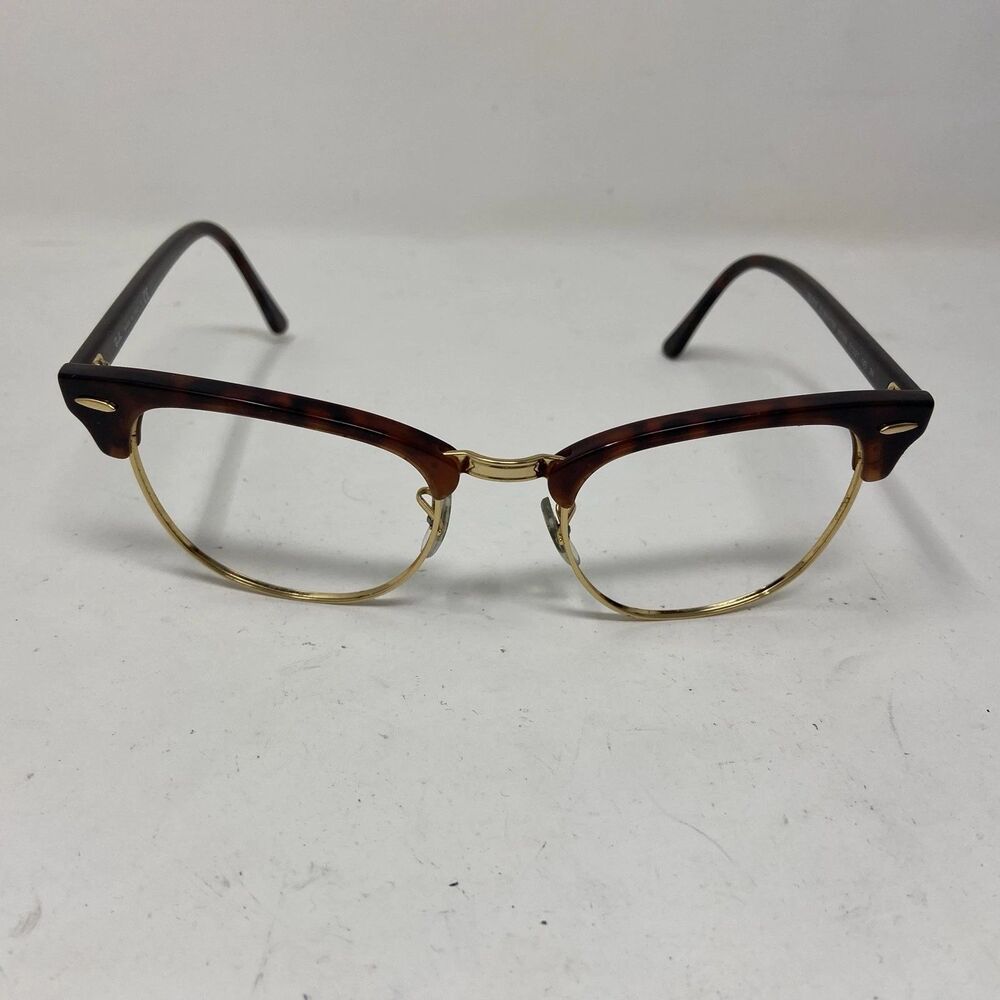Ray-Ban Italy CLUBMASTER RB3016 W0366 55-19-145 Tortoise Gold Frames Only